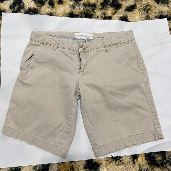 Aéropostale Pants - Aeropostale Bermuda Shorts Twill 7/8 Khaki